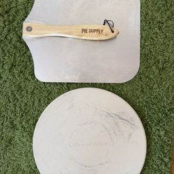 🍕 Pizza Stone + Pizza Peel (Wood Handle) – Moving Out Sale!