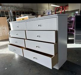 8 drawer white color
