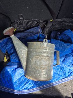 Vintage Galvanized Metal Watering Can
