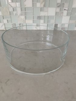 Lavinia Low Glass Florist Decorative Bowl