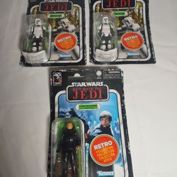 Bundle Of Three Retro Star Wars Return Of The Jedi Figures $25