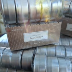 Metal Tin Favor Boxes