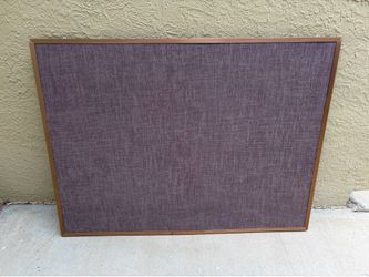 Felt Bulletin Board, Mauve fabric w/copper metal fame