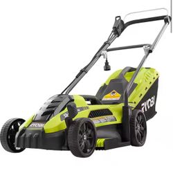 RYOBI 13 in. 11 Amp Corded Electric Walk Behind Push Lawn Mower @Ry-898