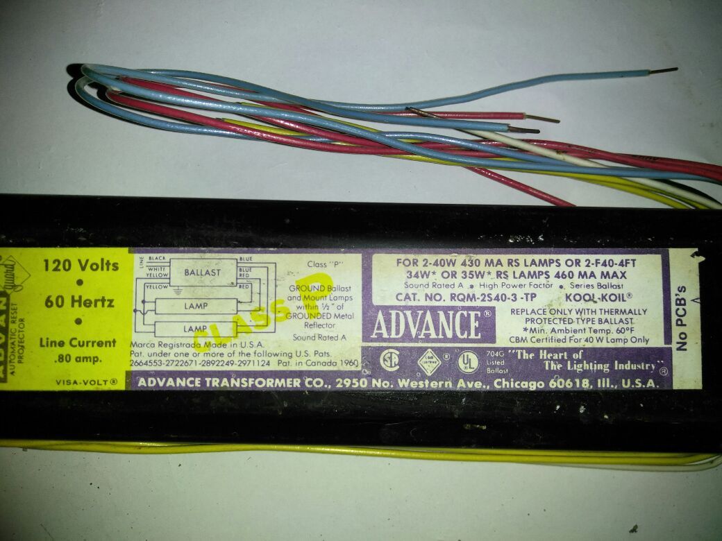 Advance ballast RQM-2S40-3-TP