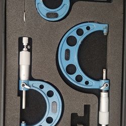 3 Micrometer Set, 0"-1", 1"-2", 2"-3"