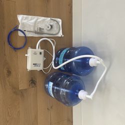 Dual 5 Gallon Water Pump System + Stainless Faucet Kit