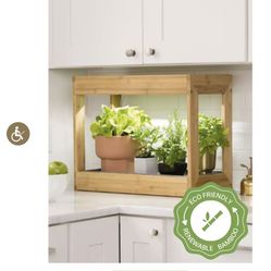 Bamboo Mini LED Grow Light Garden