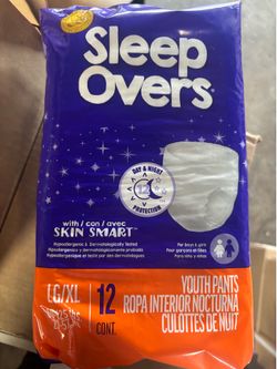 70 packs Sleep over diapers for kids size L and XL 70packs available best offer