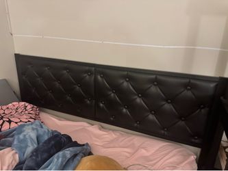 Queen Platform bed.