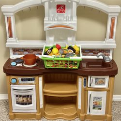 2 Step play kitchen With 100 Pc Play Food