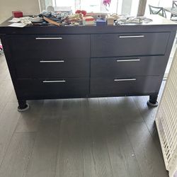 Heavy Wood Large Dressers With Deep Drawers Used, But