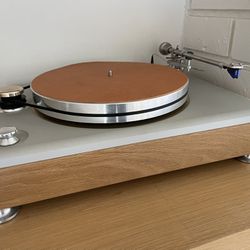 Shinola Leather Turn Table with Speakers