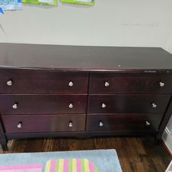 Solid Wood Dresser And Changing Table.  