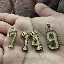 10k Gold Pendants. $100 Each Pendant, Brand New!