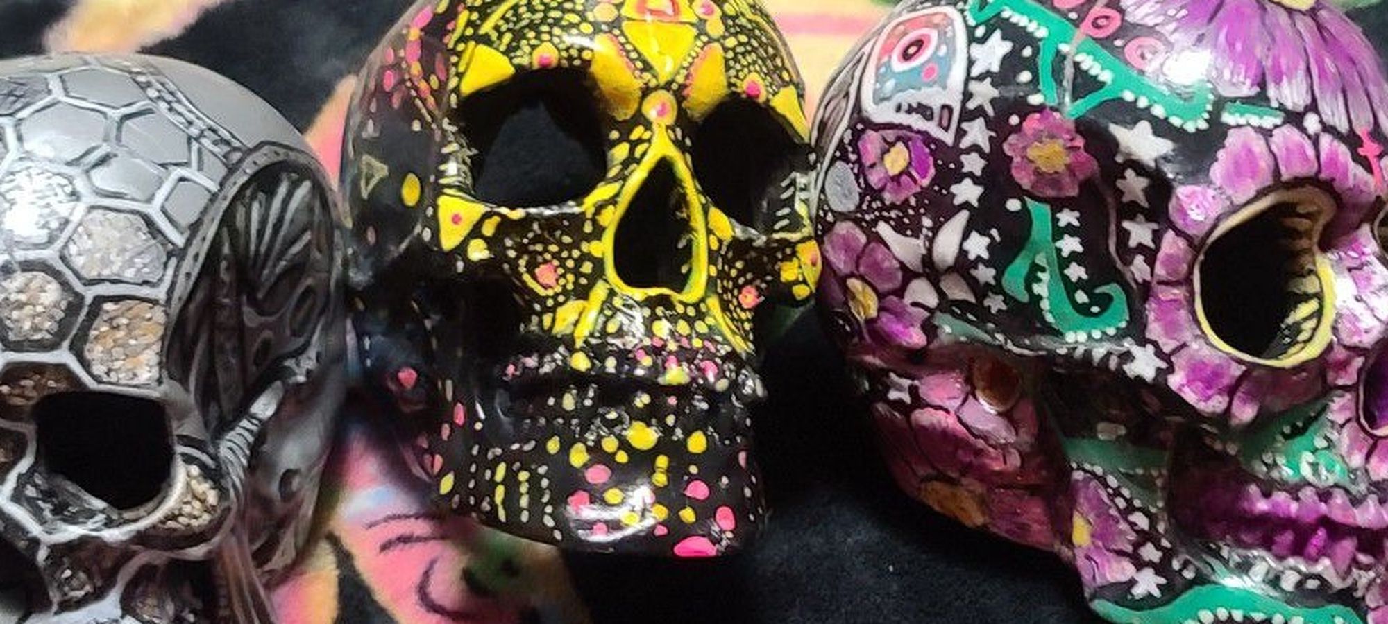 Hand Painted Life-size Skulls