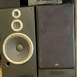 Home theater with 2 jvc speakers