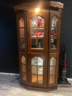 Wooden  curio cabinet