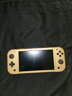 Gold Nintendo switch lite Hyrule