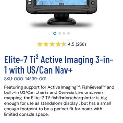 LOWRANCE 7”. Elite TI 2 Brand New In Box 