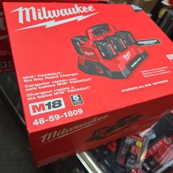 Milwaukee M18 Packout 6 Bay RAPID CHARGER, TOOL Only, New, Financing Available 