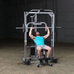 Smith Machine & 230lbs Of Plates