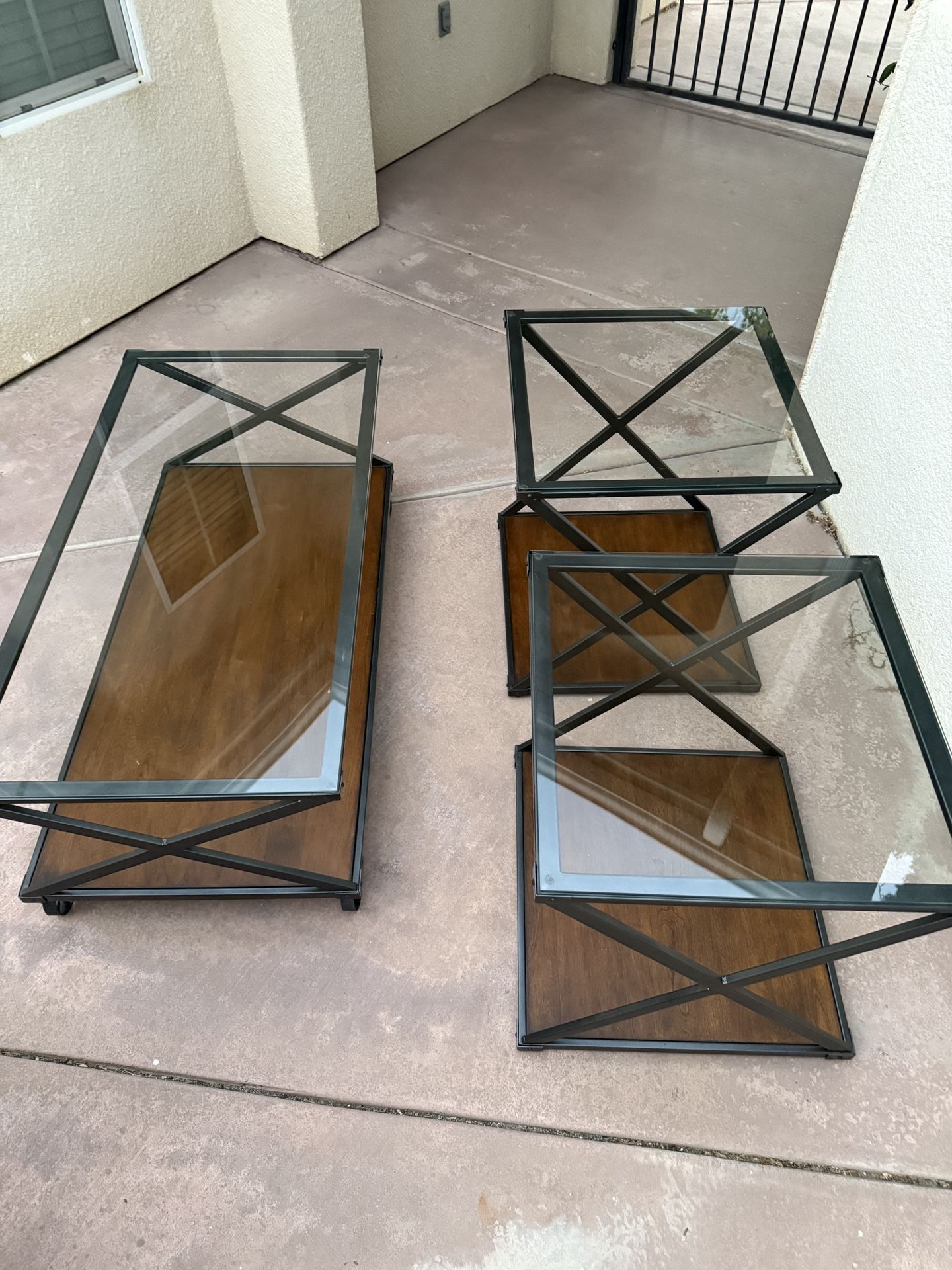 Coffee and 2 End Table Set