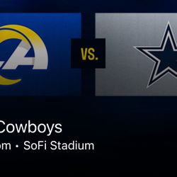 Cowboys VS Rams $90each