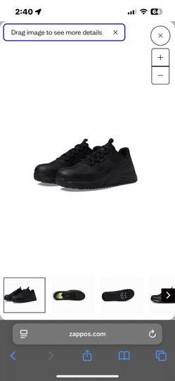 Black Reebok Work (Steel Toe) Women 8.5 Slip Resistant Rubber Outsole