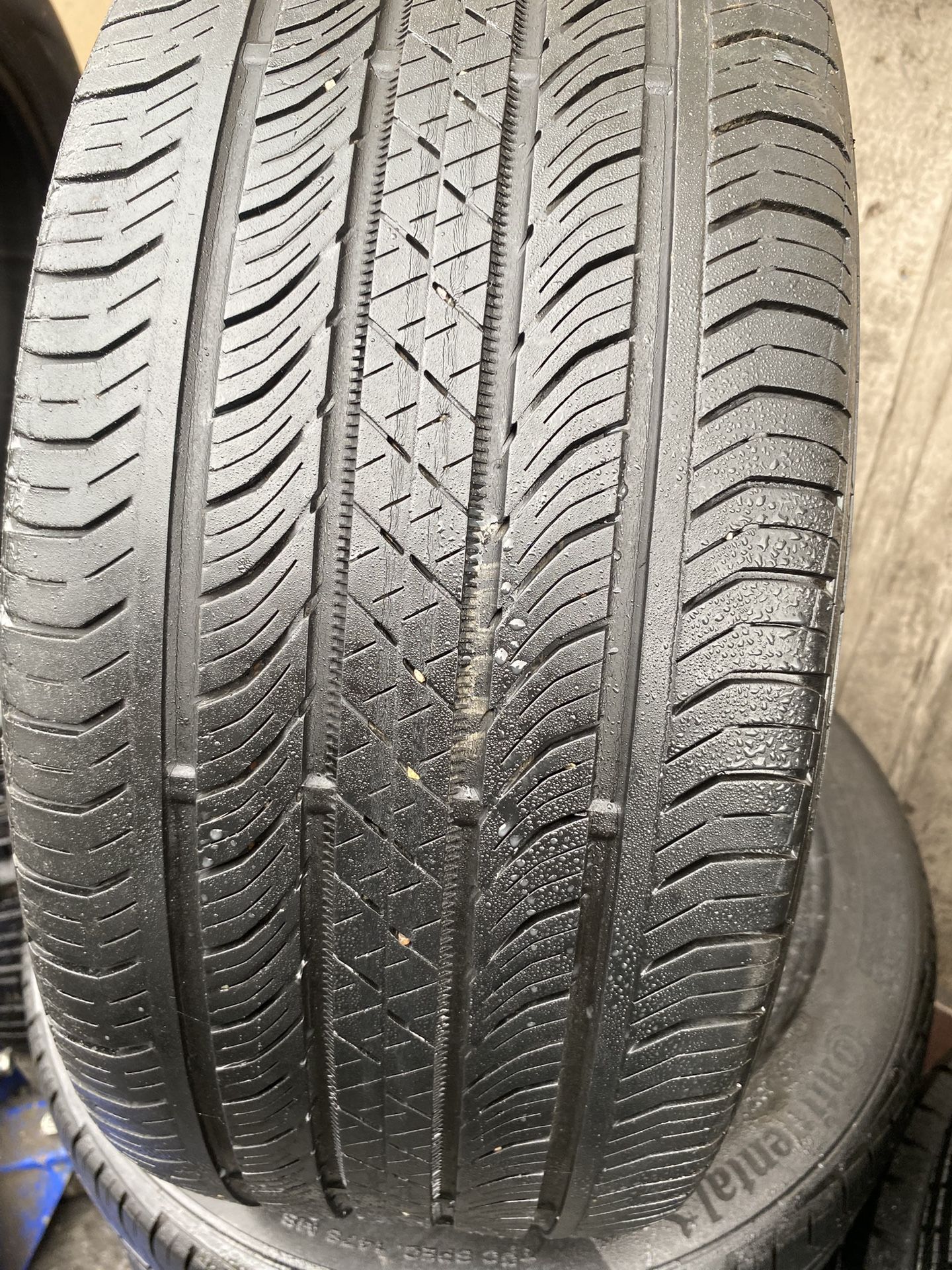 2 TIRES GOOD CONDITION CONTINENTAL P245-45-18 PROCONTAC