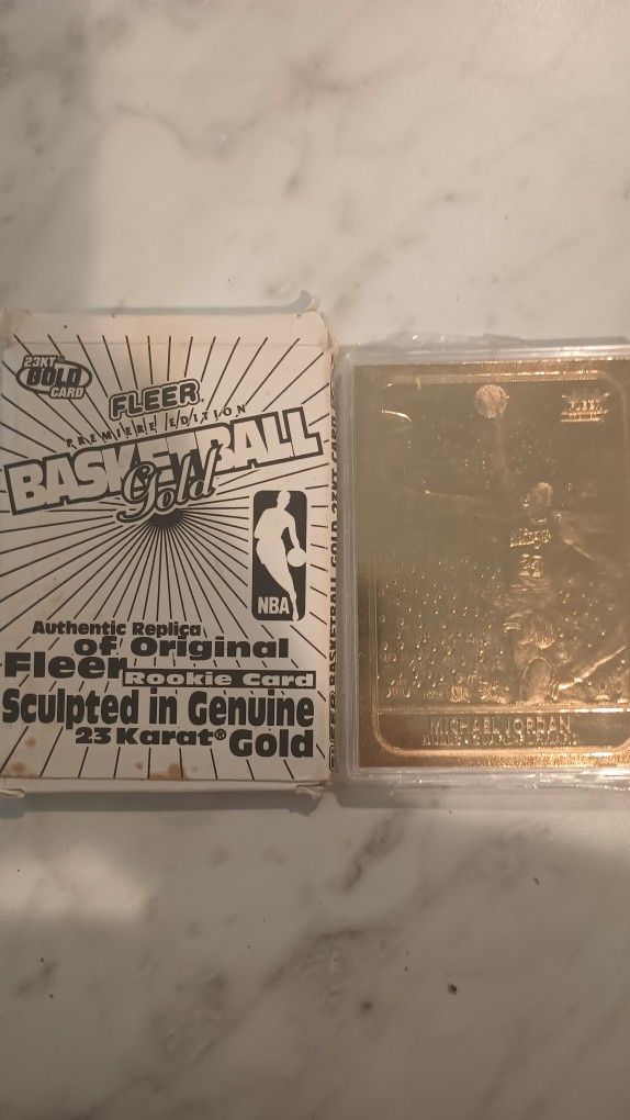 Michael Jordan 23Karat Gold Card 