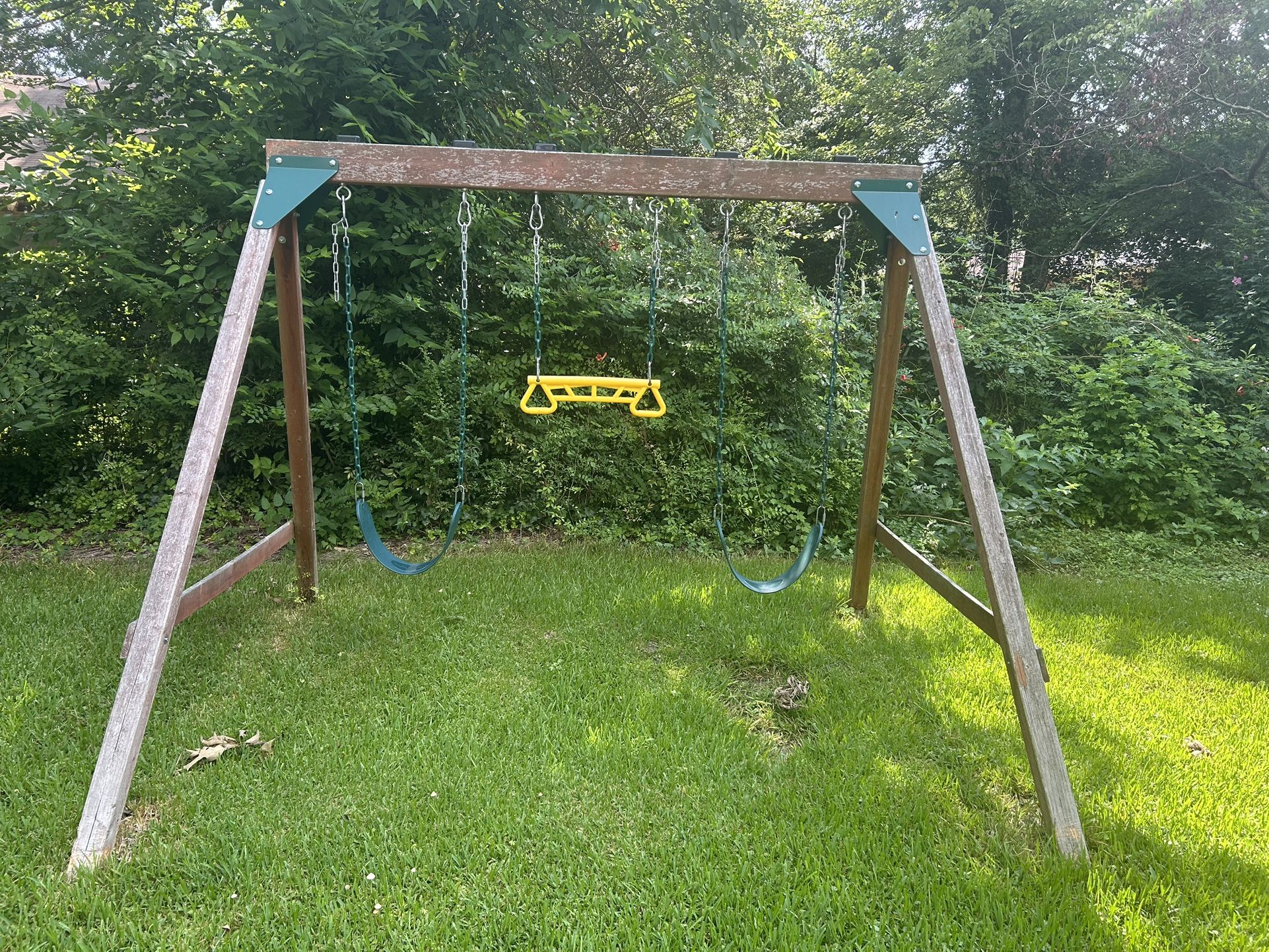 Wood Swing Set