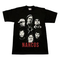 Narcos Most Wanted Black Pro5 Shirt