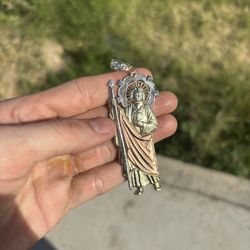  10k San Judas Big Pendant