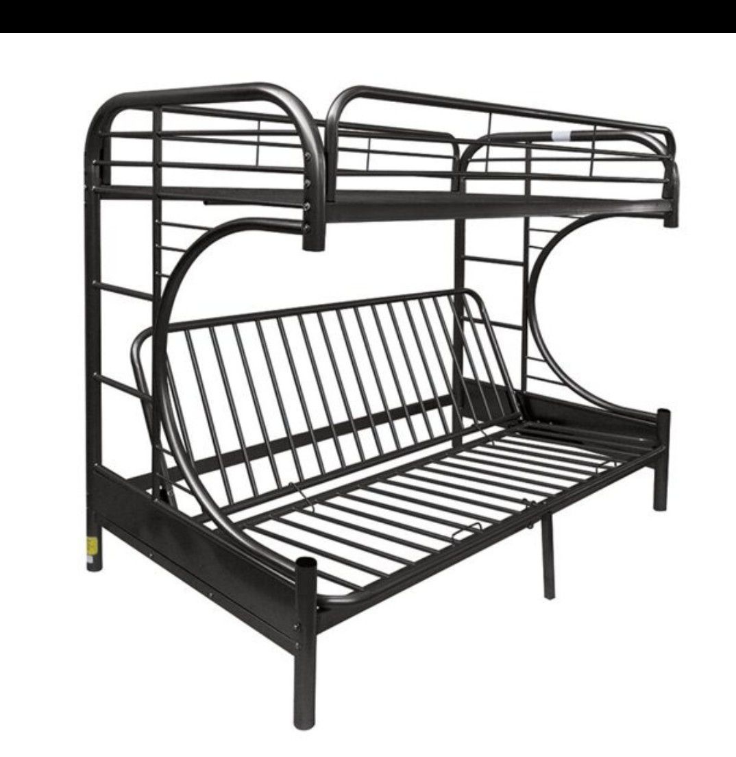 ACME Eclipse Twin/Full/Futon Bunk Bed in Black
