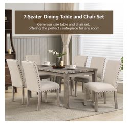 7 pc Dining table & Chair set