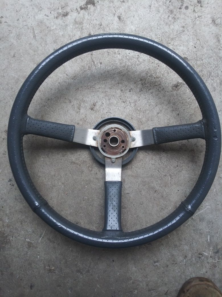 Jeep cherokee Wrangler Cj7 leather wrapped steering wheel