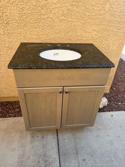 30” BROWN  RESTROOM VANITY  TOP NEW