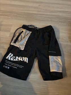Reason Brand SS21 Black Nylon Shorts