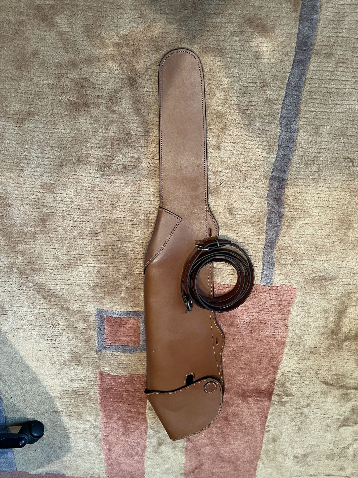 Brown Leather Rifle Case