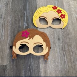 Set Of 2 Disney Princess Masks