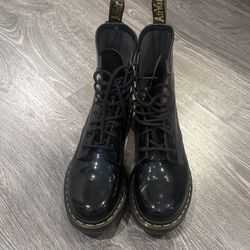 Dr. Martens Shiny Black Combat Boots