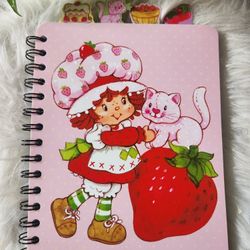 Strawberry Shortcake Vintage Style Tabbed Journal