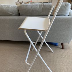 IKEA Bar Stool with Backrest, Foldable. 