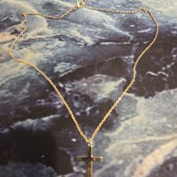 
2 gold plated adjustable cross necklaces
