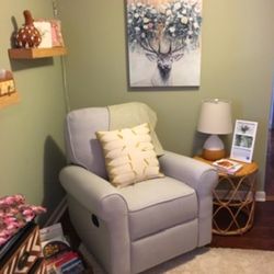 Crate & Barrel Swivel Rocker / Recliner