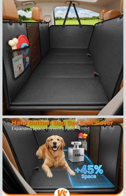 URPOWER Hard Bottom Dog Car Seat Cover for Back Seat