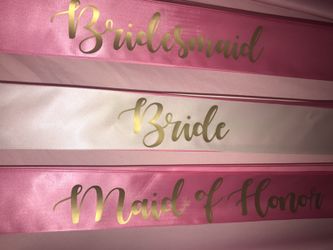 bridal sashes
