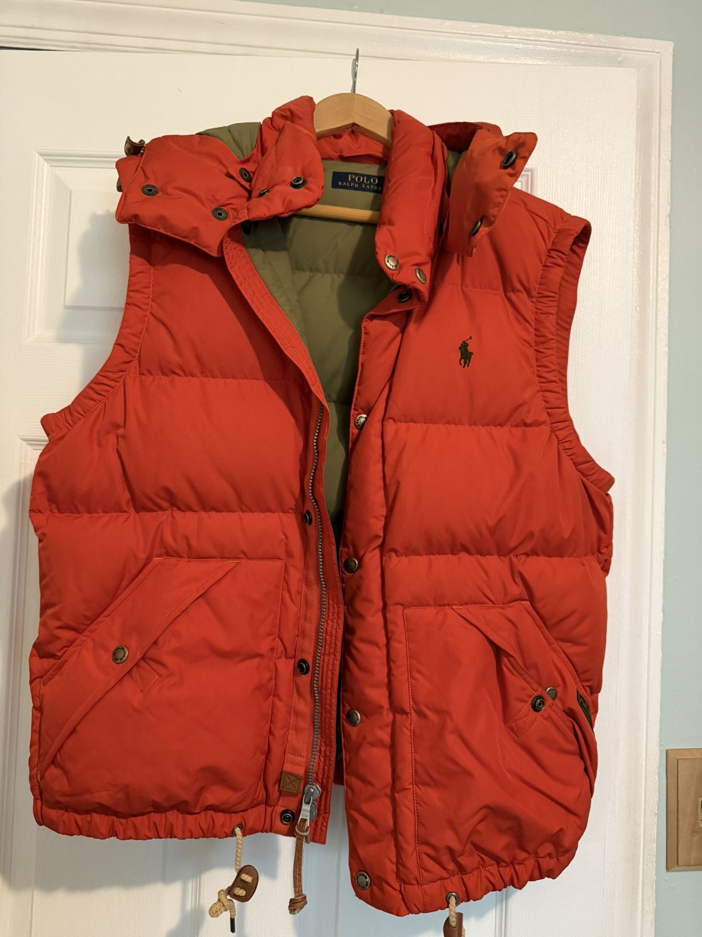 Polo by Ralph Lauren Men's Vibrant Red Puffer Vest