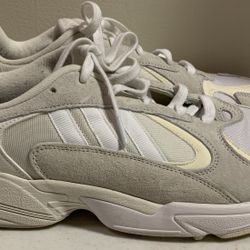 Adidas White Suede Men's Size 12 Athletic Training Shoes Torsion 675001